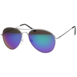 30011R - Aviator Mirrored Metal Sunglasses