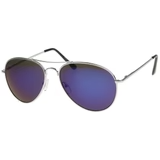 30011R - Aviator Mirrored Metal Sunglasses