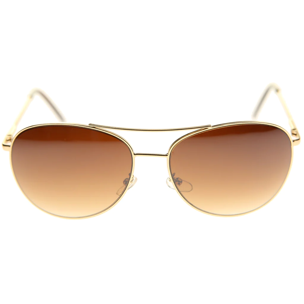 25 - Round Metal Aviator Sunglasses