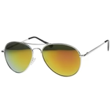 30011R - Aviator Mirrored Metal Sunglasses