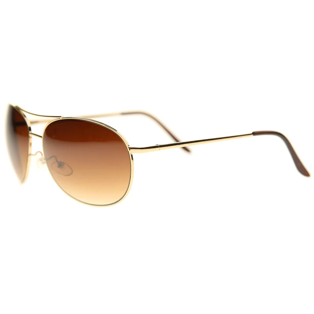 25 - Round Metal Aviator Sunglasses